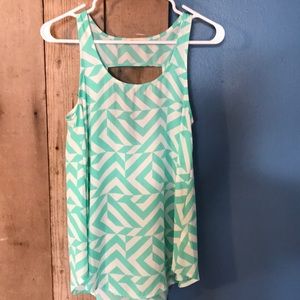 Francesca’s mint tank top